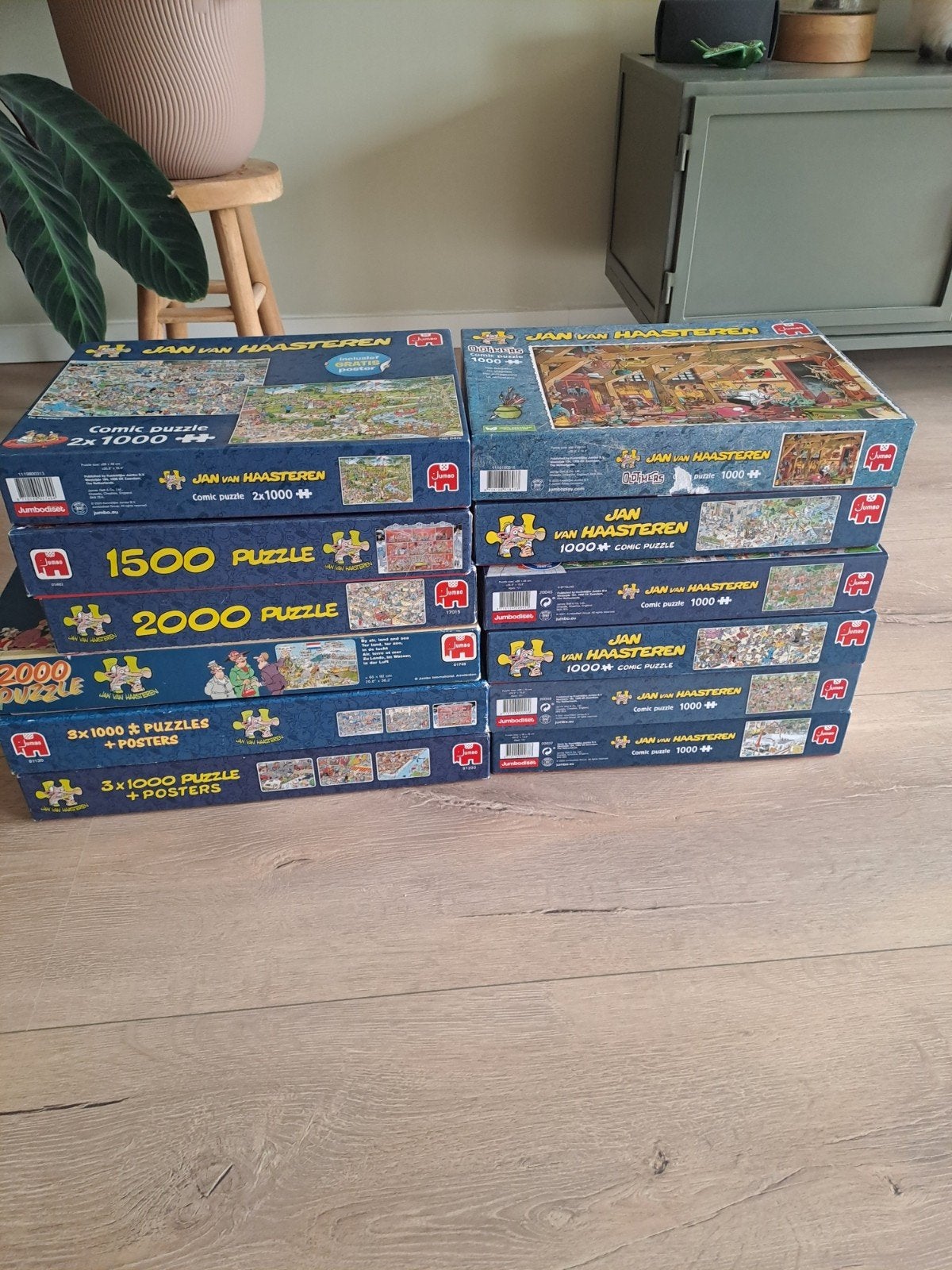 Veel Jan van Haasteren puzzels, Ophalen of Verzenden, 500 t/m 1500 stukjes, Zo goed als nieuw, Legpuzzel