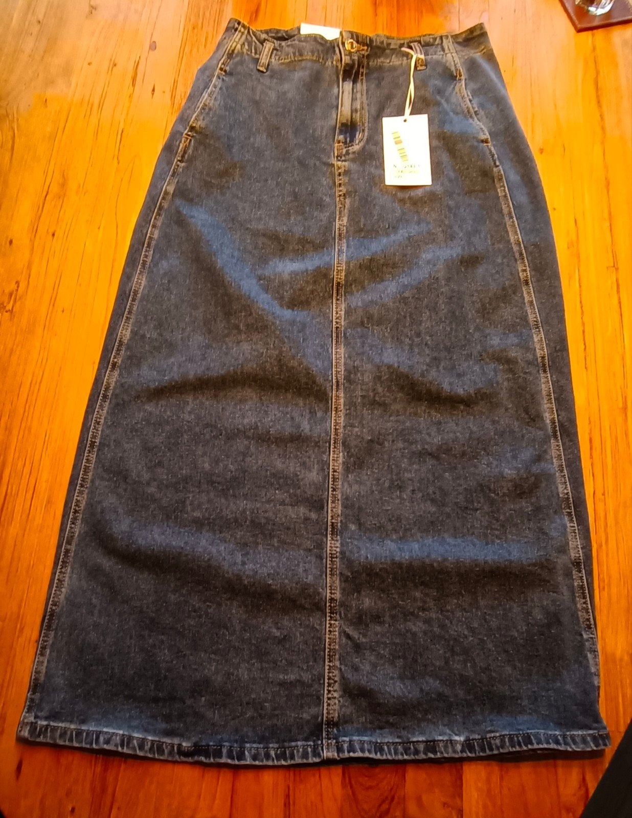 Nieuwe dames spijkerrok lang Bij Keesje | L, Blauw, Maat 42/44 (L), Nieuw, Ophalen of Verzenden