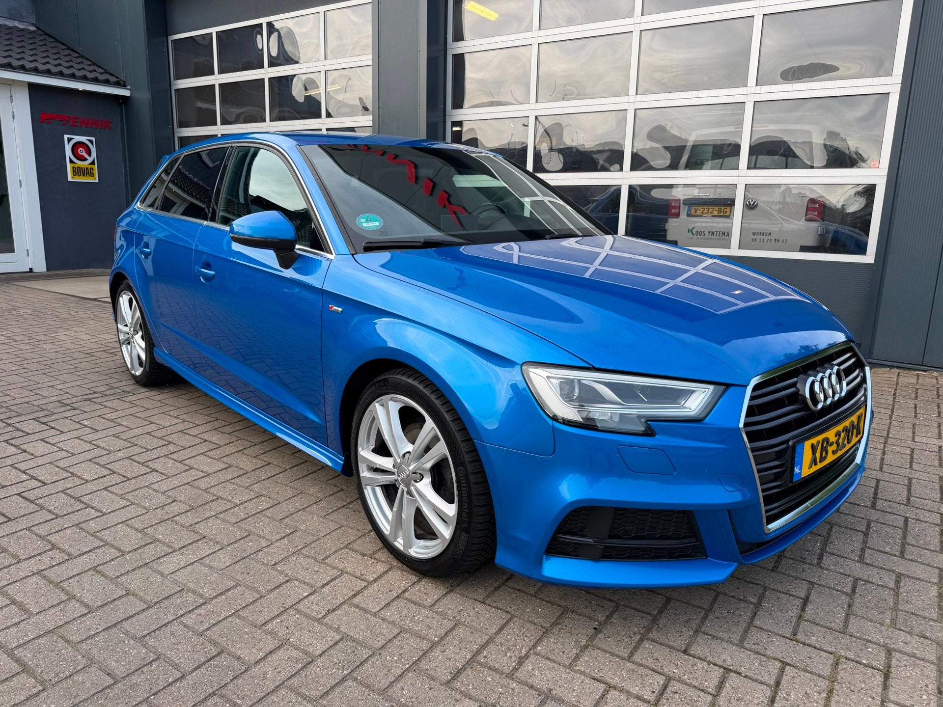 Audi A3 Sportback 1.0 TFSI Sport S Line Edition, Auto's, Audi, Gebruikt, Automatische klimaatregeling, Blauw, Origineel Nederlands