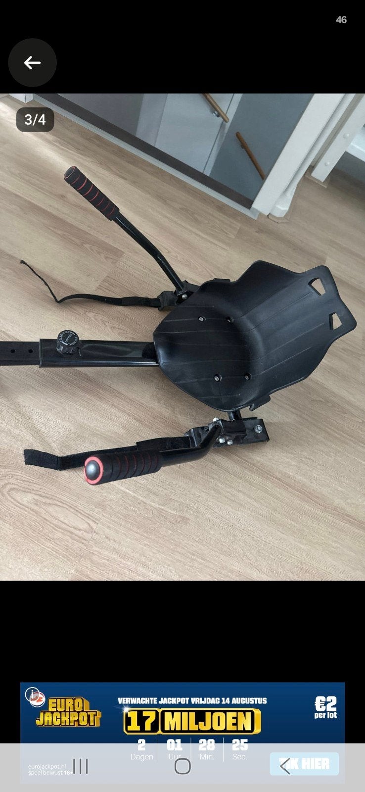 Hoverboard Kart Zitje - Verstelbaar., Kinderen en Baby's, Speelgoed | Buiten | Voertuigen en Loopfietsen, Ophalen of Verzenden