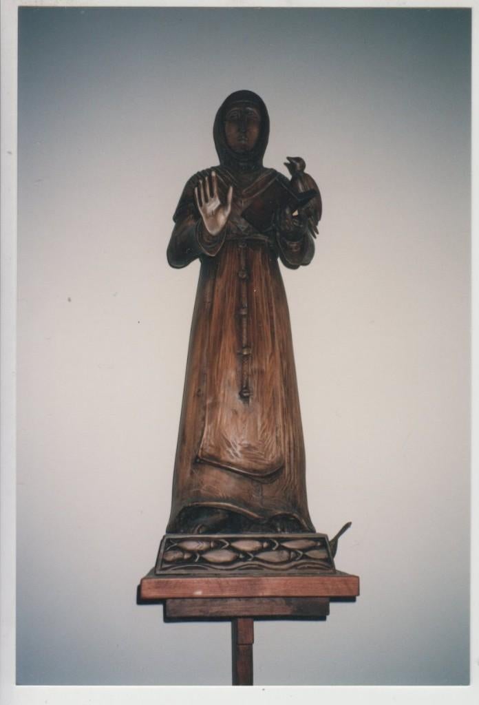 Afferden RK H. Cosmas en Damianus Kerk Mariabeeld FOTO, Verzenden, 1980 tot heden, Gelopen, Limburg
