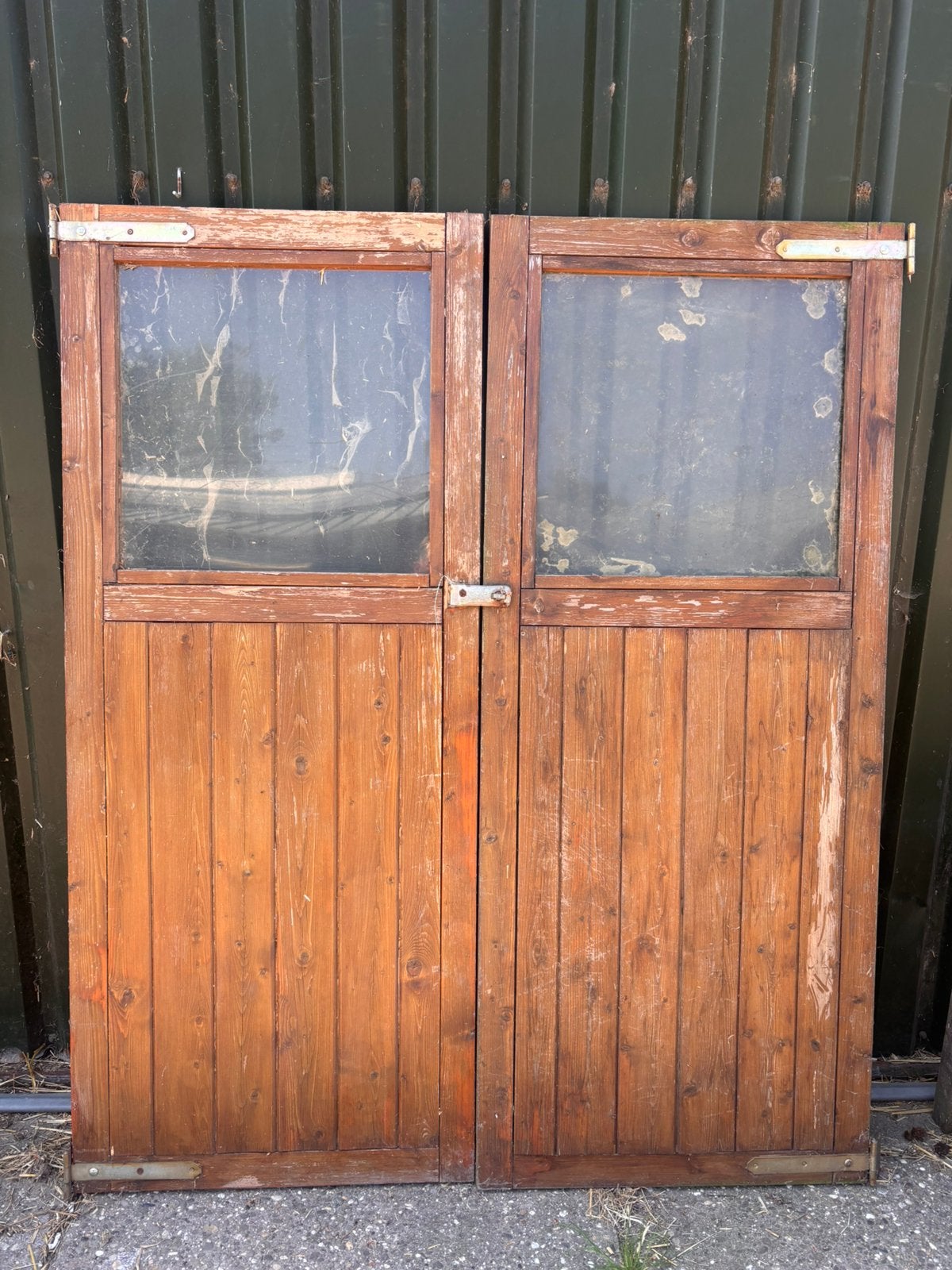 Deuren tuinhuis, Tuin en Terras, Tuinhuizen, Gebruikt, Tuinhuis, Minder dan 200 cm, 2 ramen