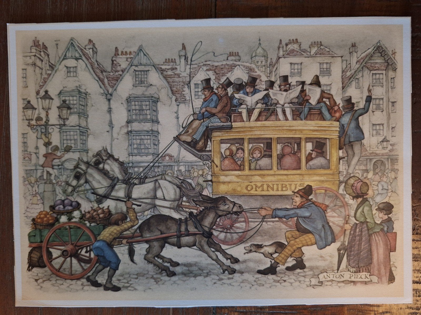 5 Prenten Anton Pieck, Ophalen of Verzenden, Zo goed als nieuw, Overige onderwerpen, Prent