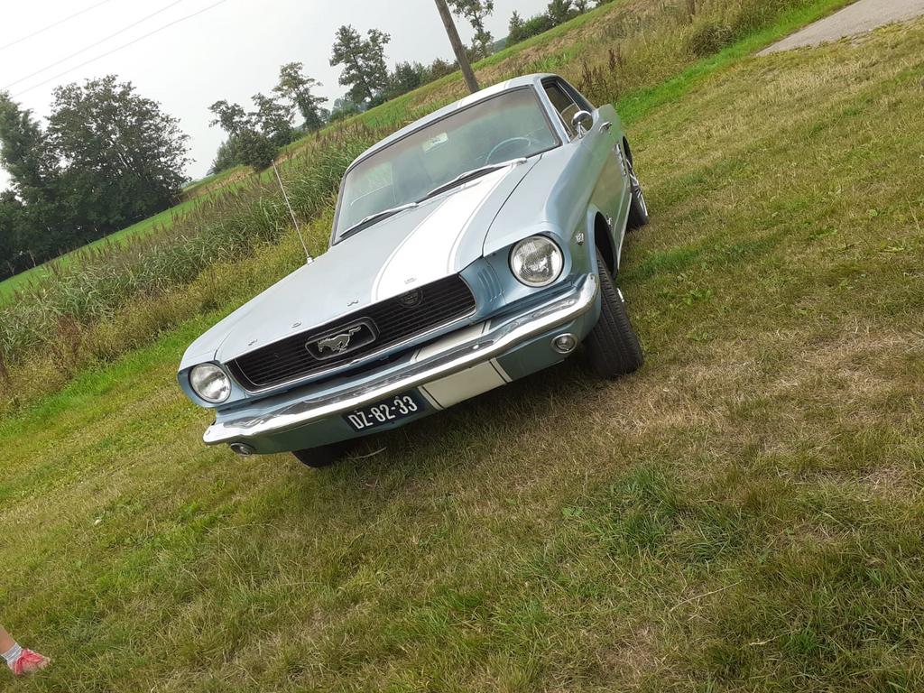 Ford Mustang 1966 Blauw oldtimer, foto 2