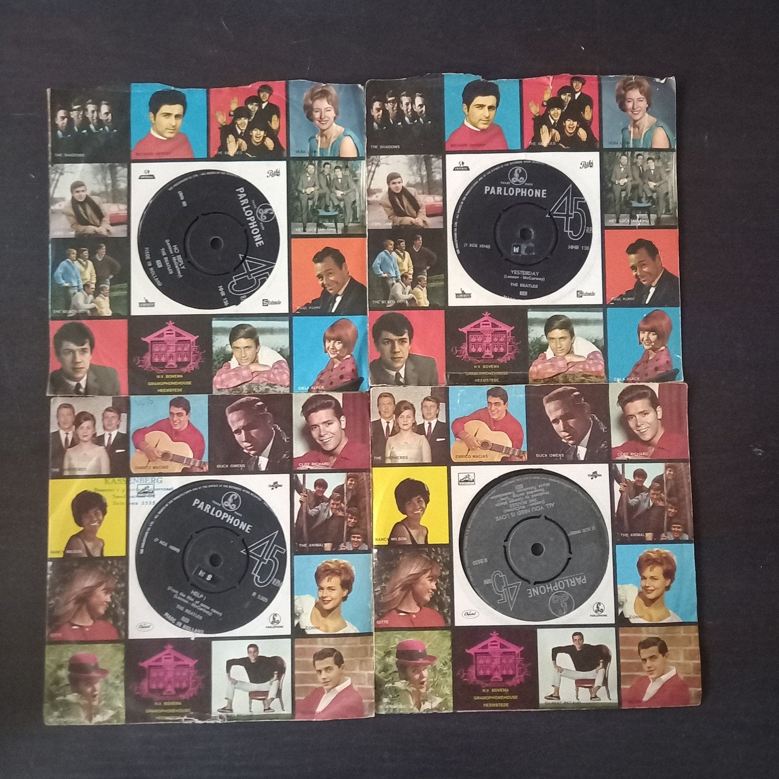 4 Beatles singles uit de jaren '60 - Goede staat, Cd's en Dvd's, Vinyl Singles, Ophalen of Verzenden, Gebruikt, Pop