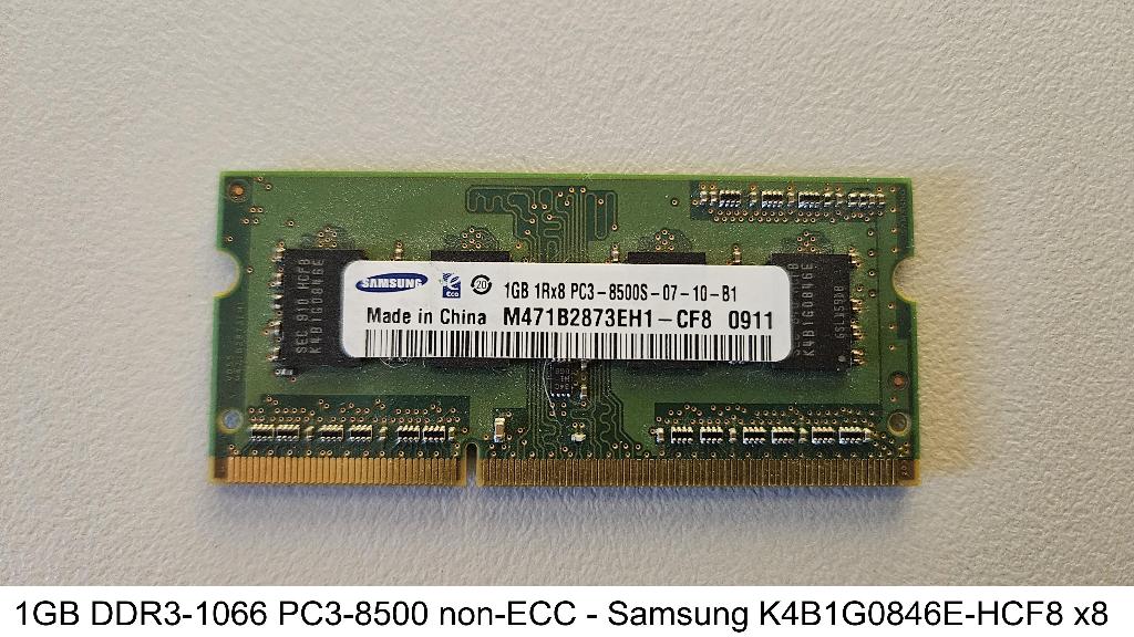 Vintage 204-pins DDR3 SODIMM, Computers en Software, RAM geheugen, Gebruikt, Laptop, 512 GB of meer, DDR3, Ophalen of Verzenden