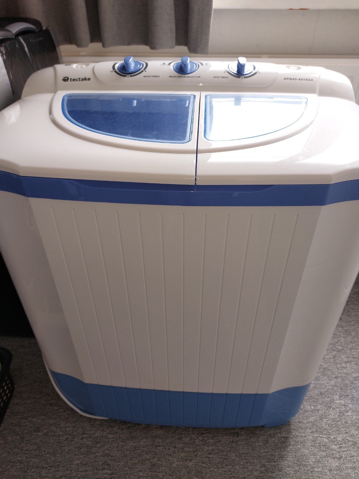 Tectake Mini Wasmachine XPB45-4518SA - Compact & Efficiënt, Ophalen, Minder dan 85 cm, Minder dan 4 kg, Bovenlader