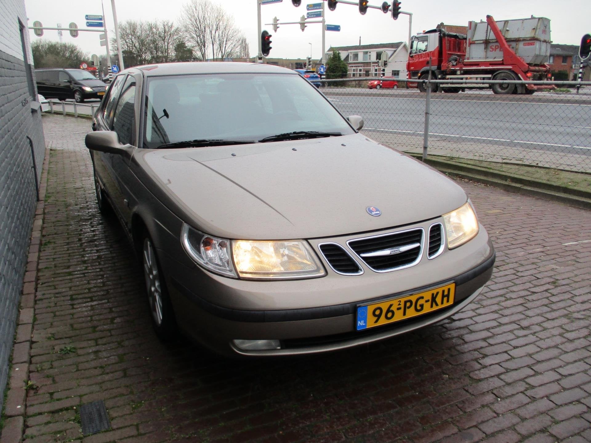 Saab 9-5 2.0t Linear Business Pack, Auto's, Stof, Zwart, 4 cilinders, 150 pk
