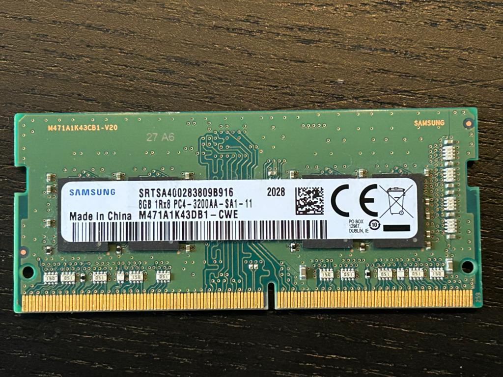 Samsung 8GB DDR4 RAM PC4-3200AA Laptop Geheugen, Ophalen, DDR4, 8 GB, Zo goed als nieuw