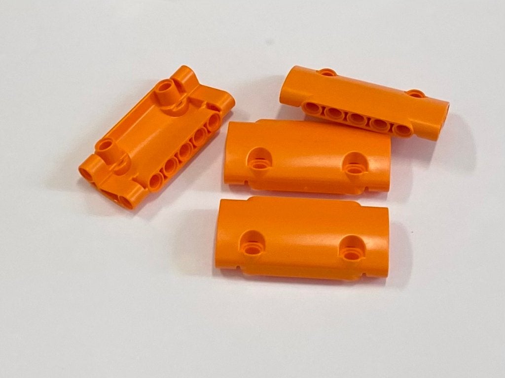 Partij 4x Lego Technic gebogen 7x3 panelen, diverse kleuren, Overige thema's, Lego, Nieuw, Ophalen of Verzenden