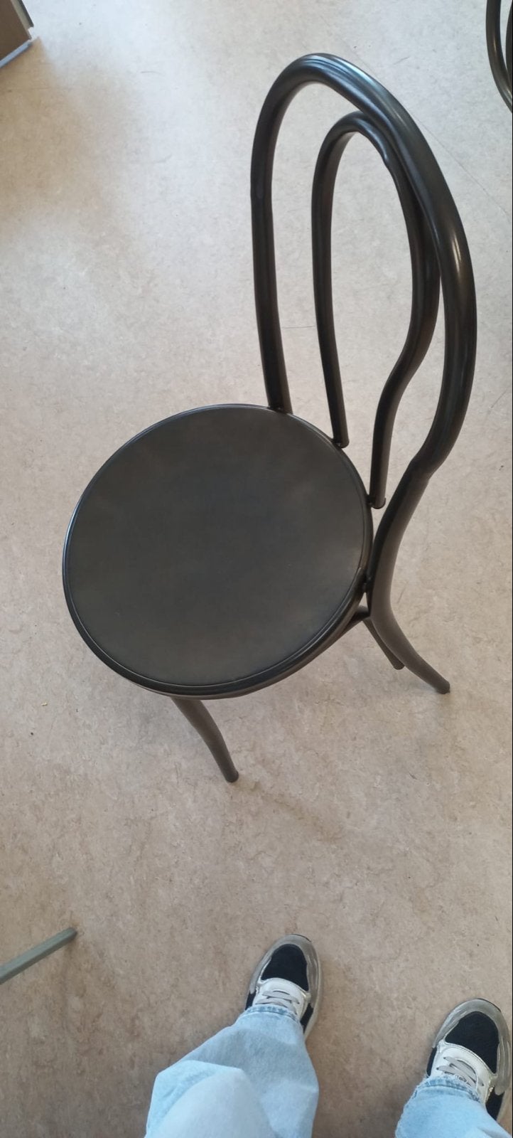 10 stoere ijzeren stoelen - perfect voor horeca/thuis, Gebruikt, Zwart, Ophalen of Verzenden, Metaal