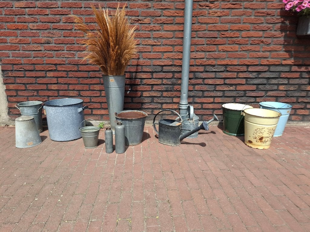SUPERAANBIEDING: Diverse zink en emaille, partij koopje, Ophalen