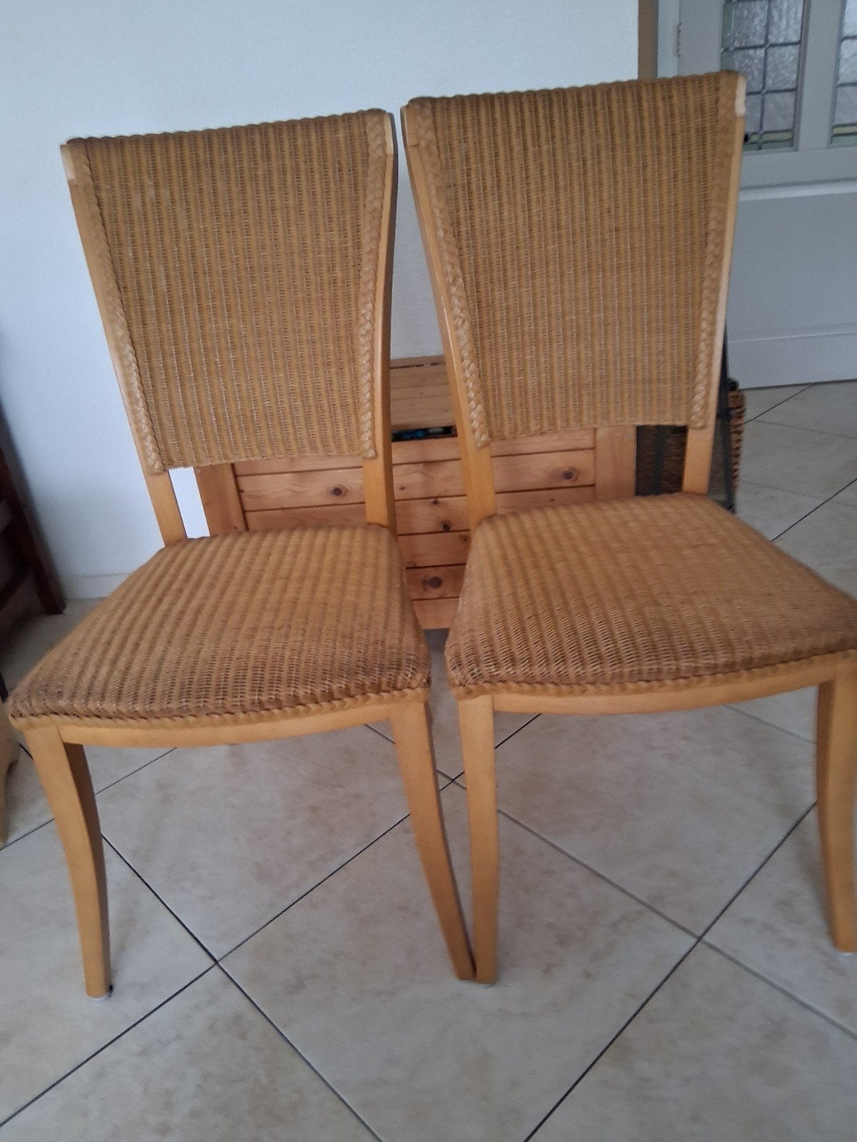 Eetkamerstoelen., Ophalen of Verzenden, Gebruikt, Bruin