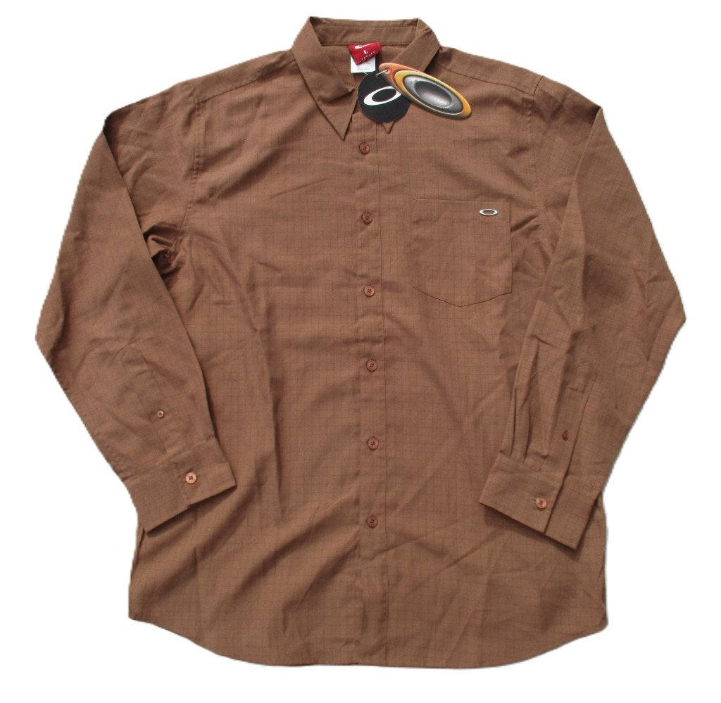 OAKLEY VINTAGE UNLEADED SHIRT RUSTED LARGE, Info@taurusvintage.nl, OAKLEY, Bruin, Nieuw