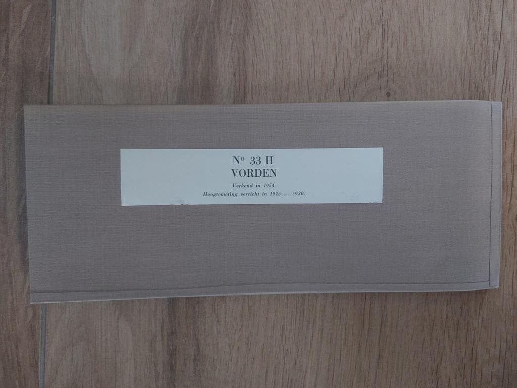 33H Vorden Zutphen Hengelo  Warnsveld Stafkaart uit 1957, Boeken, Atlassen en Landkaarten, Topografische Dienst Nederland, Ophalen of Verzenden