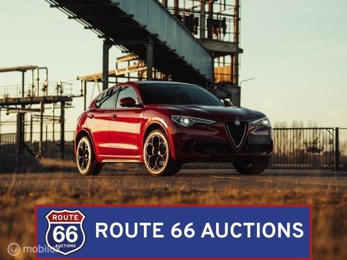 Alfa Romeo Stelvio Quadrifoglio | Route 66 Auctions, Auto's, Gebruikt, Overige carrosserieën, Zwart, Bedrijf