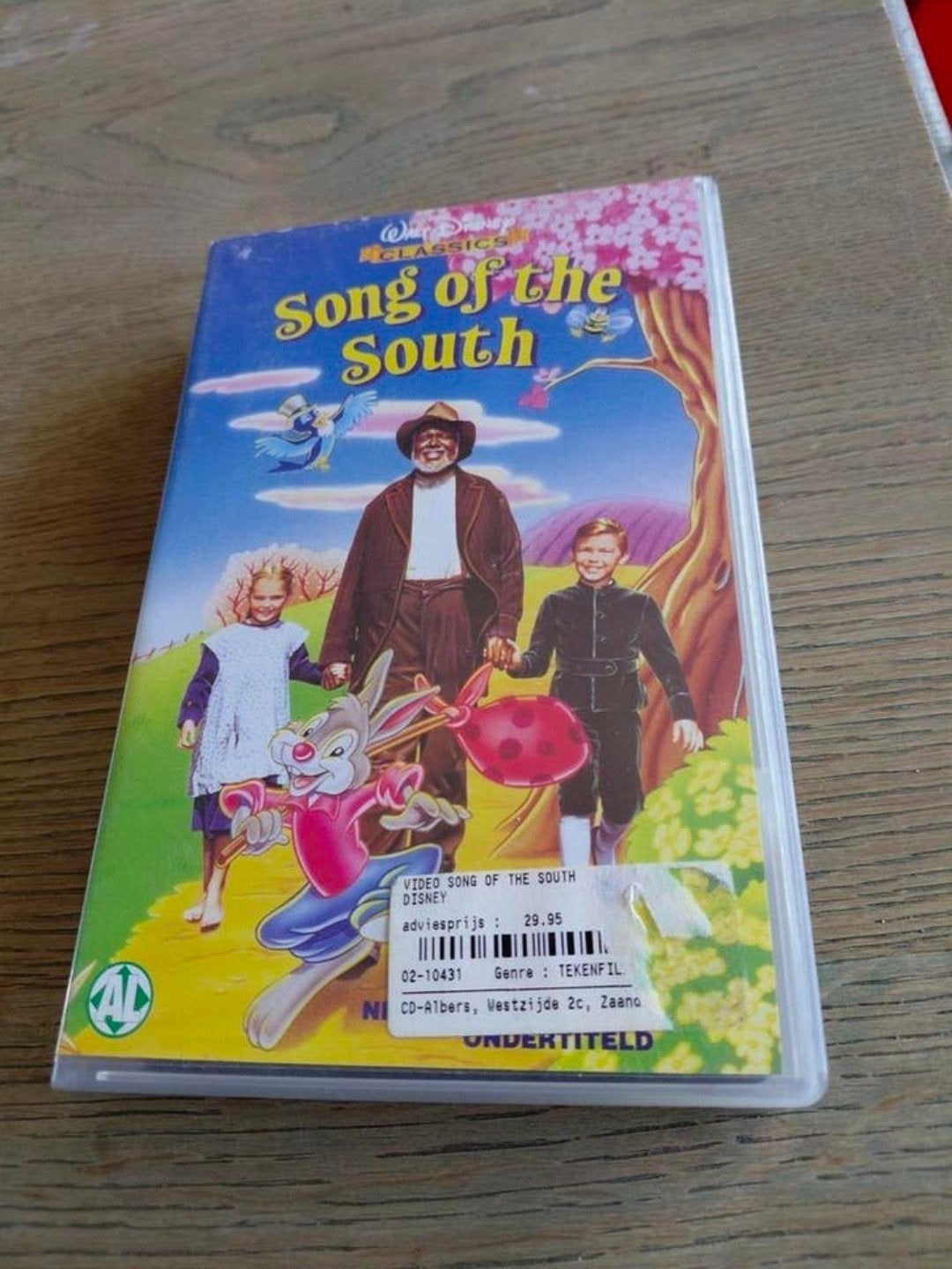 Zeldzame Disney VHS Song of the South Nederlands Ondertiteld, Cd's en Dvd's, Gebruikt, Alle leeftijden, Ophalen of Verzenden, Kinderprogramma of -film