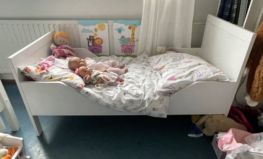 kleuterbed, 70 tot 85 cm, Zo goed als nieuw, Minder dan 140 cm, Ophalen