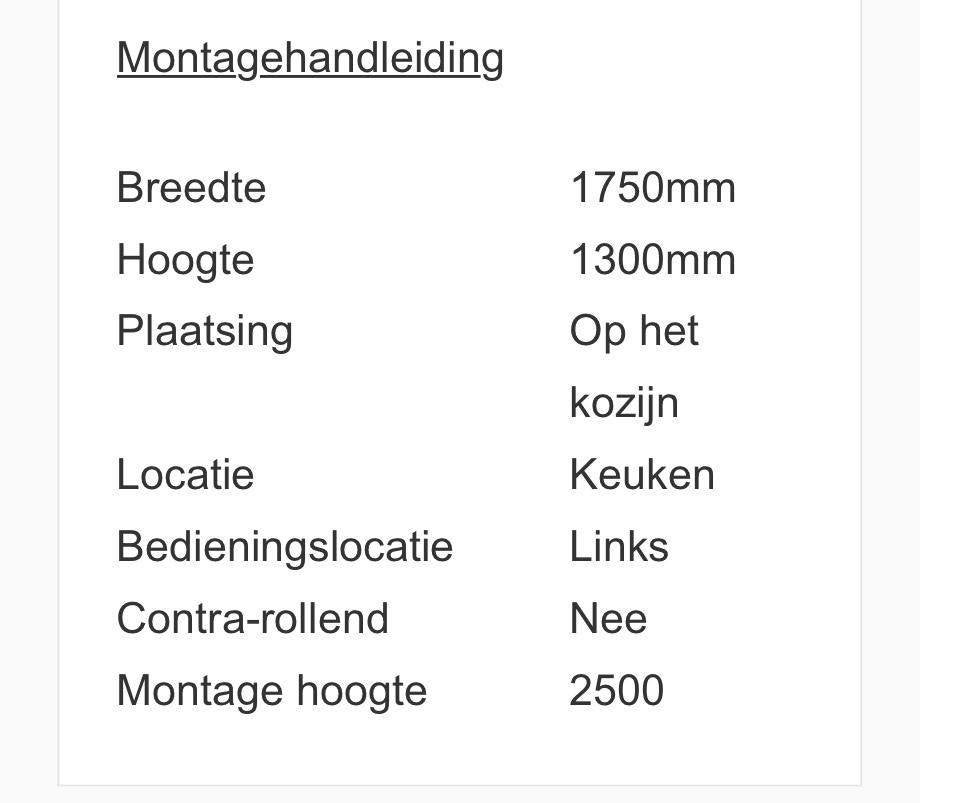 Grijs rolgordijn 175x130cm - gratis, Huis en Inrichting, Ophalen, Overige materialen, 175 cm, Rolgordijn