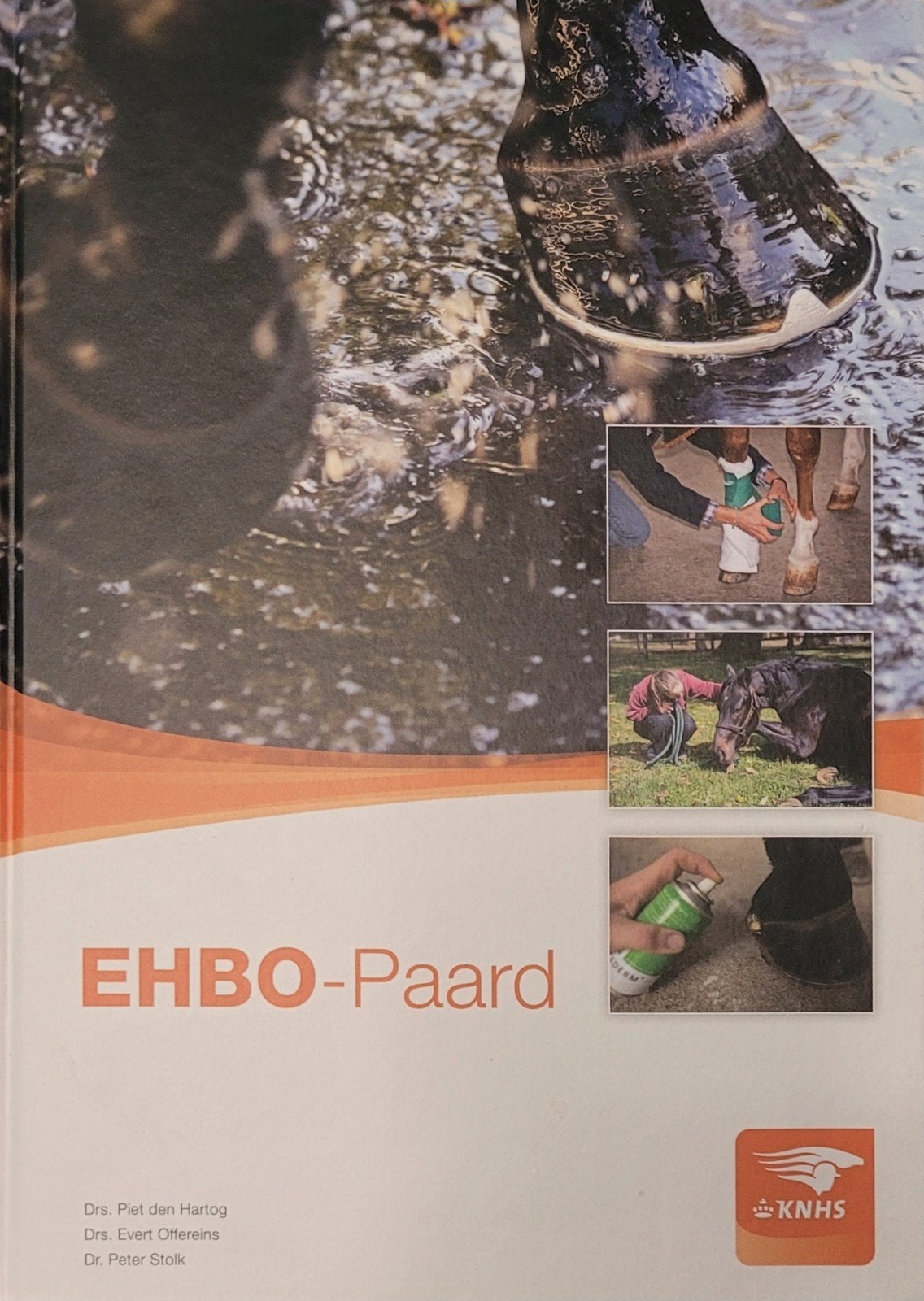 EHBO-Paard: Officiële uitgave KNHS voor paardeneigenaren, Ophalen of Verzenden, Zo goed als nieuw, Overige onderwerpen, Drs. Piet den Hartog, Drs. Evert Offereins, Dr. Peter Stolk