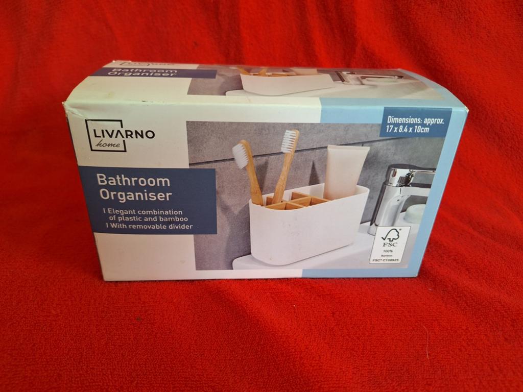 Nieuwe Livarno Badkamer Organizer Bathroom Organiser, Ophalen of Verzenden, Nieuw, Wit, Overige typen