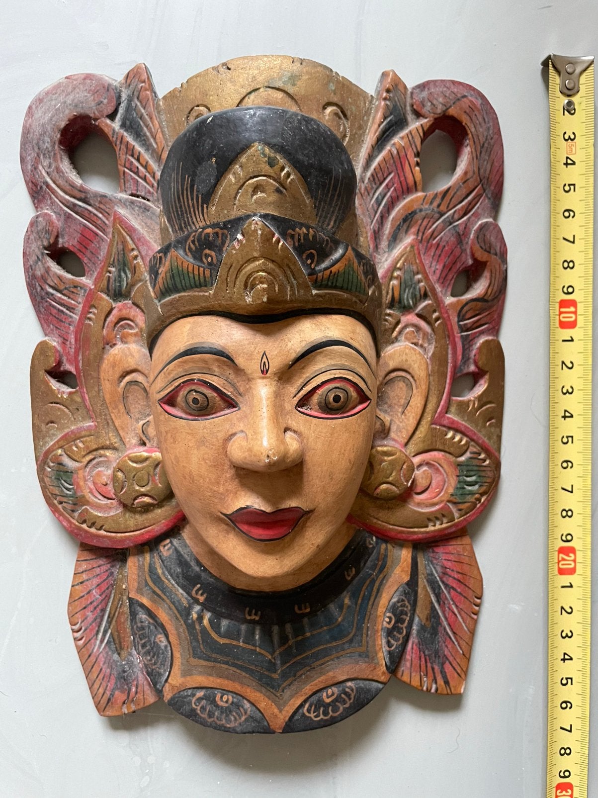 Houten Balinese masker, Ophalen of Verzenden