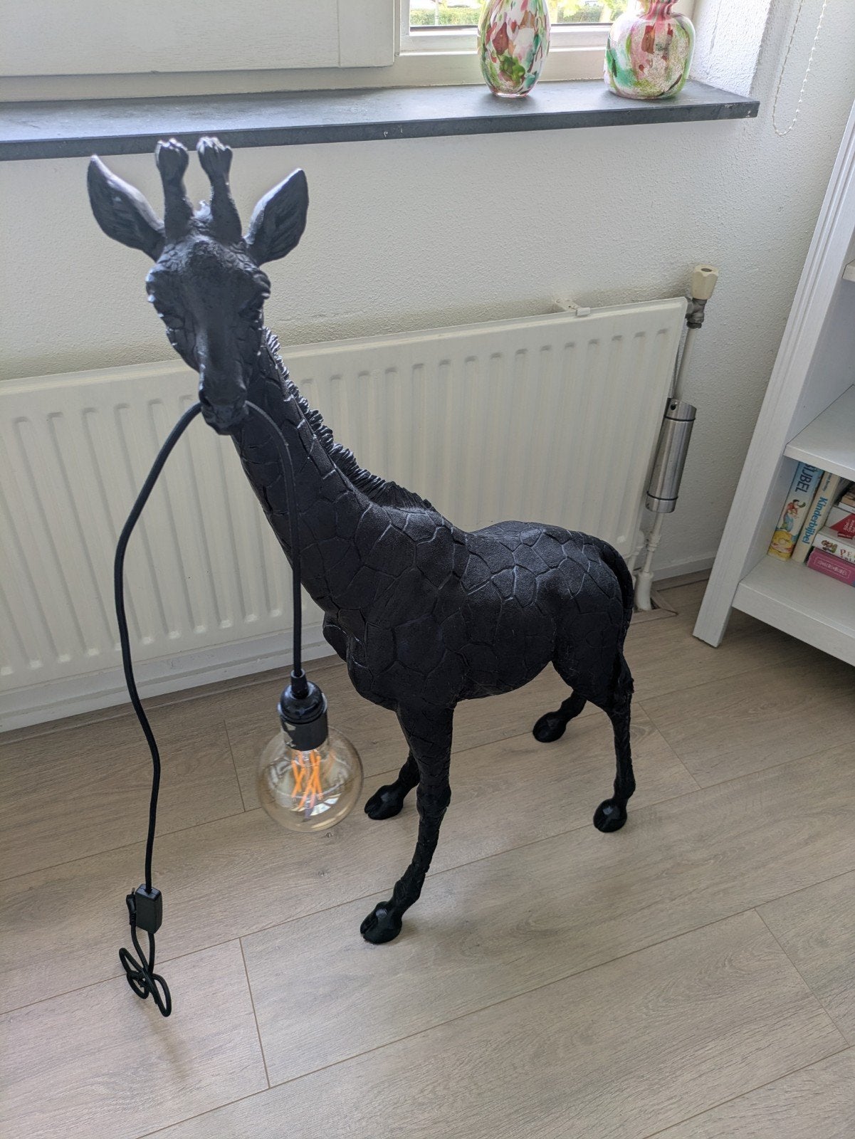 Unieke Zwarte Giraffe Lamp - Sfeervolle Verlichting, Overige merken, Kunststof, Zwart, E27 (groot)