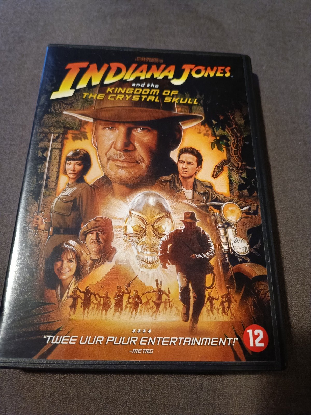 Indiana Jones and the kingdom of the crystal skull - dvd, Vanaf 12 jaar, Ophalen of Verzenden, Zo goed als nieuw