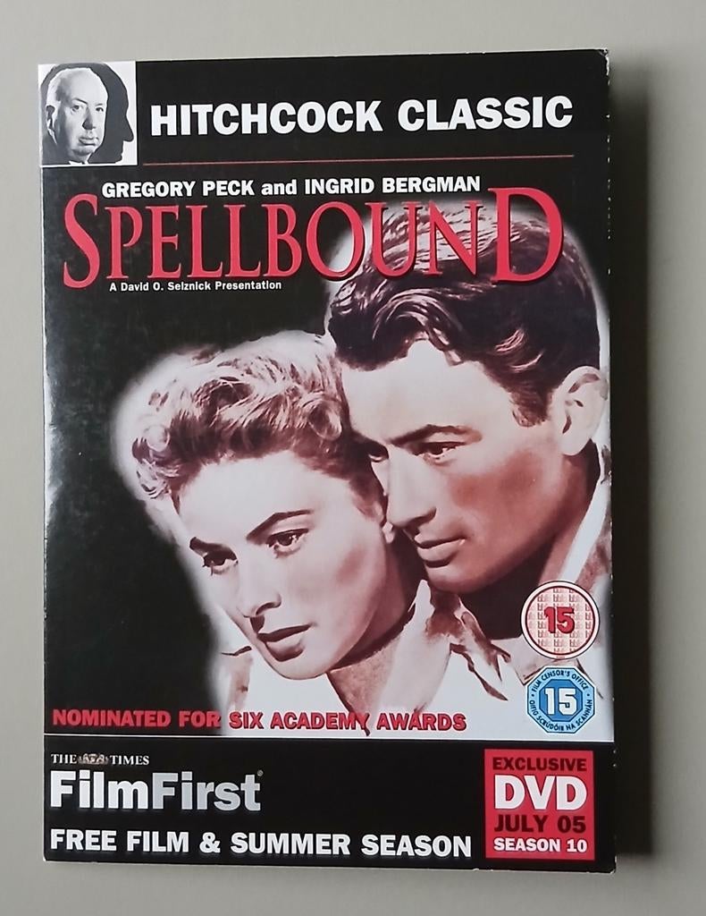 Hitchcock Classic: Spellbound (DVD), Vanaf 16 jaar, Ophalen of Verzenden, Zo goed als nieuw, Actiethriller
