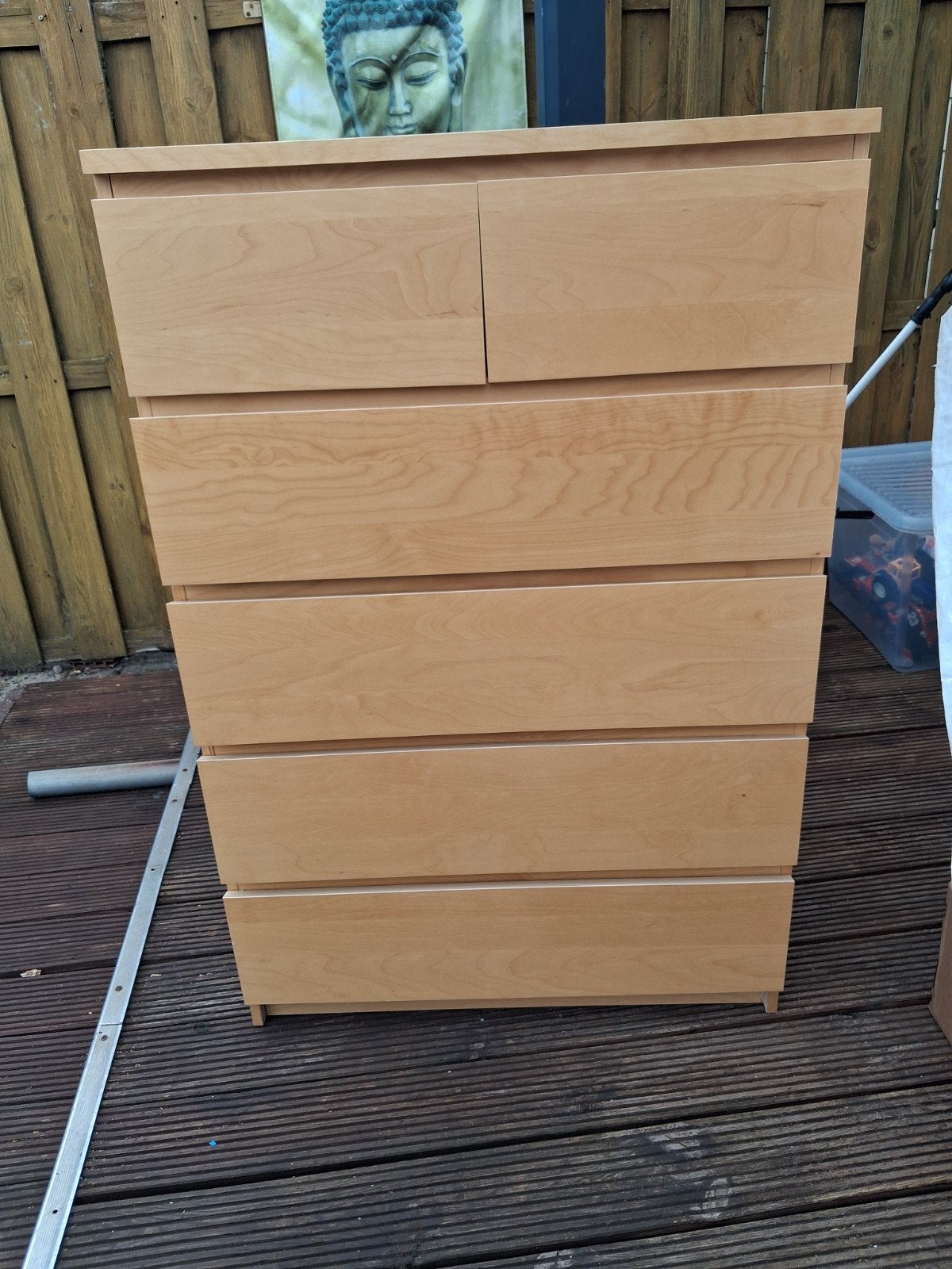 mooie ikea malm ladekast met 6 lades, Huis en Inrichting, Kasten | Ladekasten, Ophalen, 5 laden of meer, 50 tot 100 cm, Zo goed als nieuw