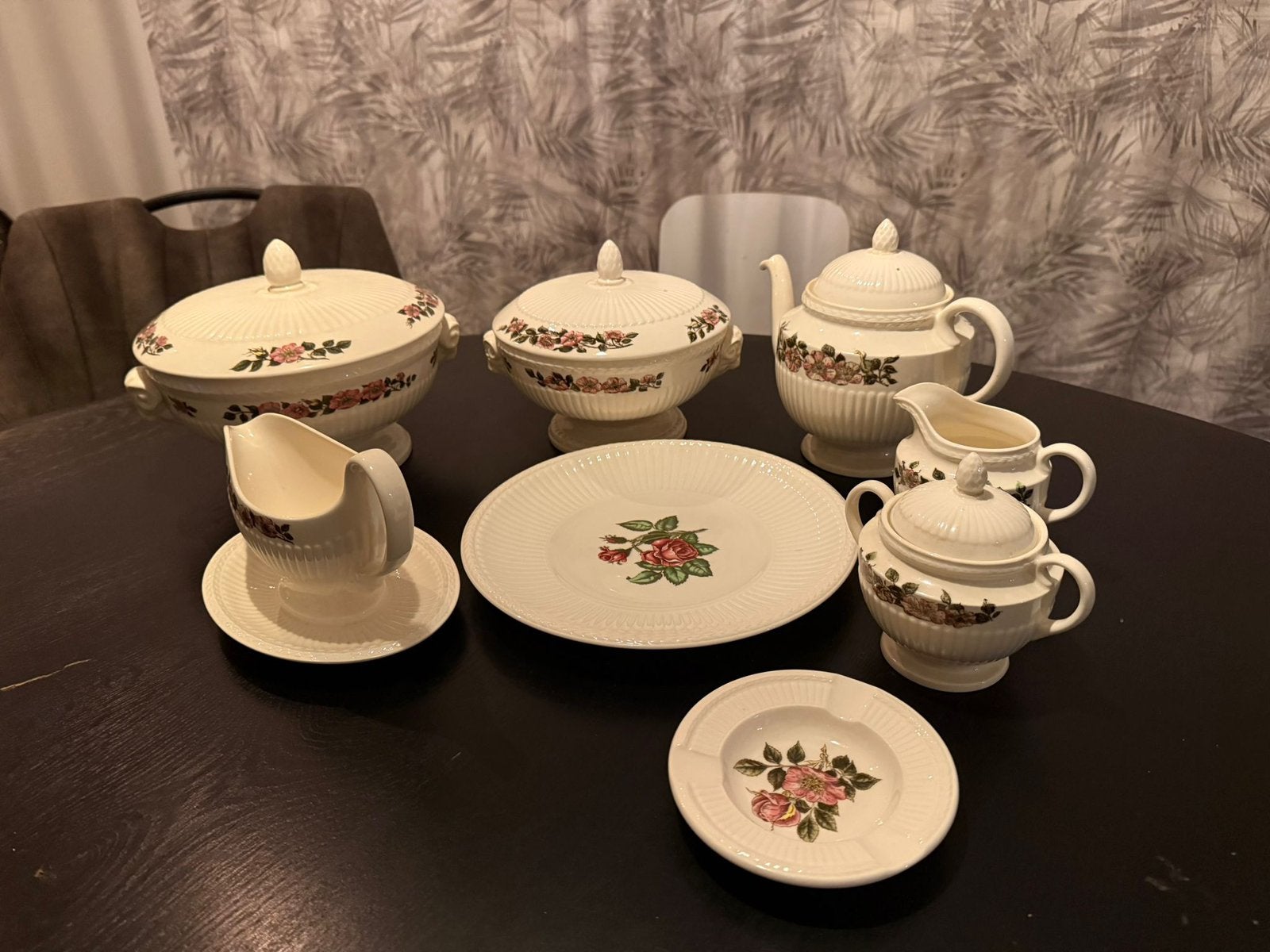 Antiek Wedgwood Briar Rose  servies. 8- delig, Ophalen of Verzenden