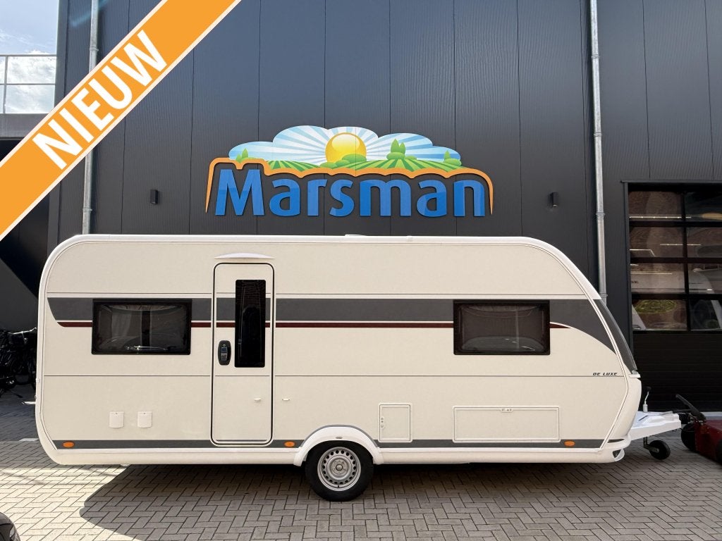 Hobby De Luxe 540 UL, Caravans en Kamperen, Rondzit, Hobby, 6 tot 7 meter, Schokbreker