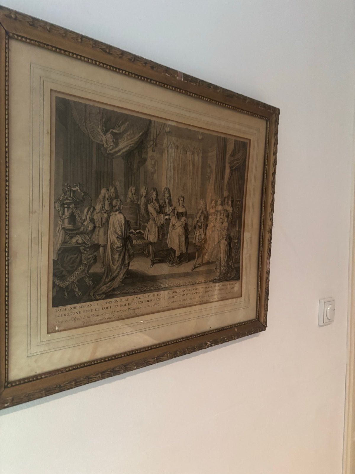 Reproductie 65x55 cm - Historische Scène, Ophalen, Overige technieken, 1700 - 1799, Ingelijst