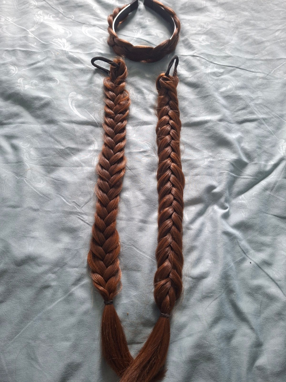 2 koperkleurige staarten en 1 haarband, Ophalen of Verzenden, Nieuw, Overige typen