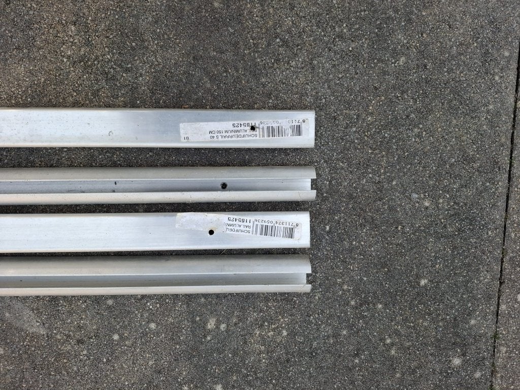 rail voor hang/ leg kast (met toebehoren), Huis en Inrichting, Ophalen, Zo goed als nieuw, 25 tot 50 cm, 150 tot 200 cm