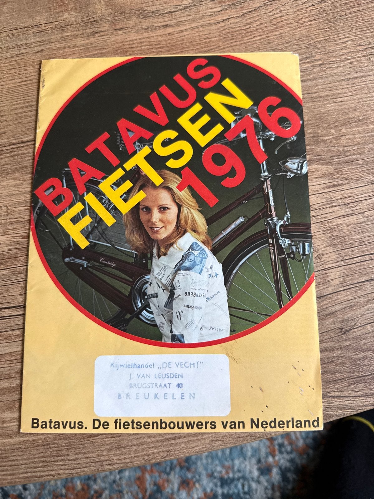 Batavus Fietsen 1976 Catalogus - Vintage Fiets Brochure, Ophalen of Verzenden, Gelezen, Catalogus