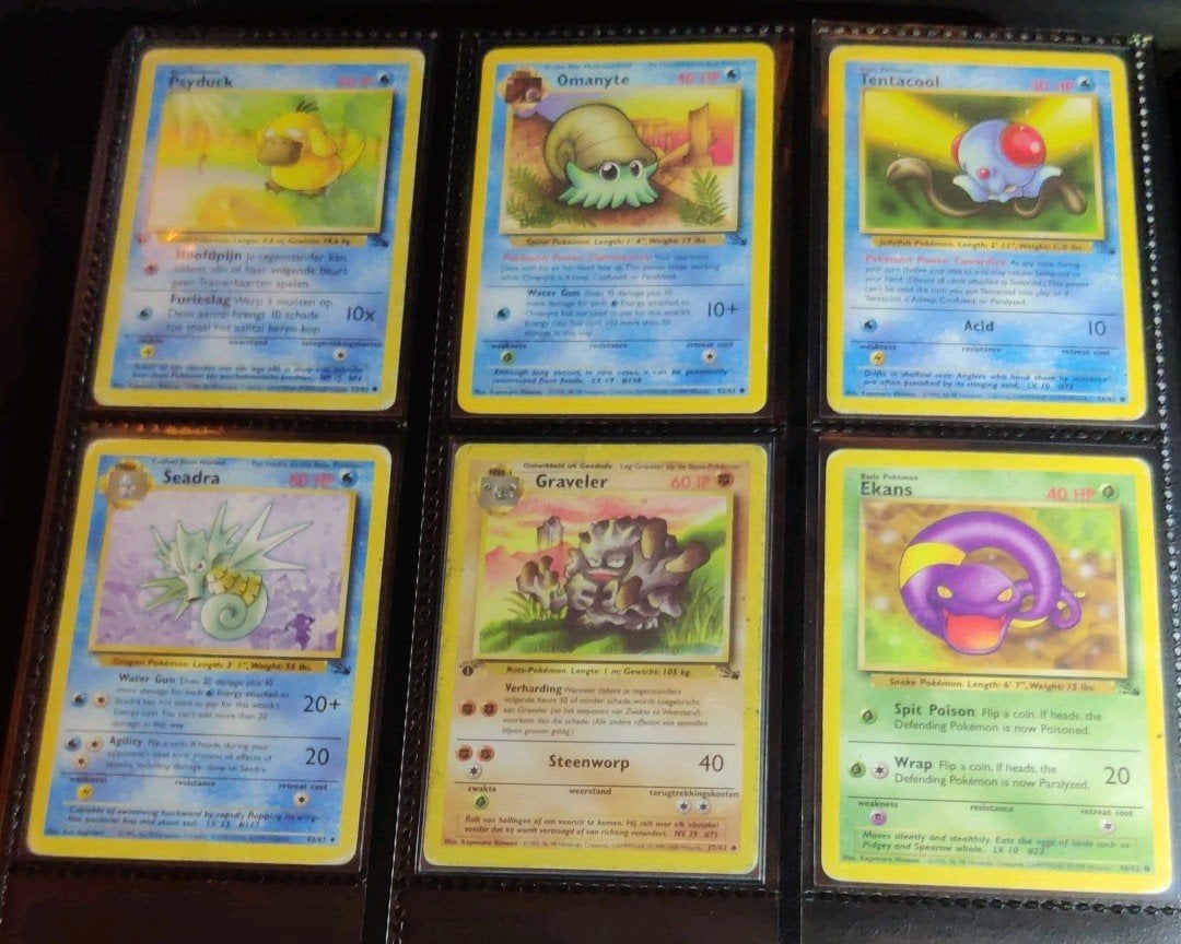 2 Pagina's  Pokémon Map Fossil, Ophalen, Gebruikt, Meerdere kaarten