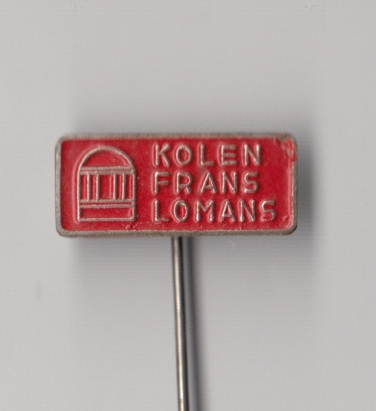 Kolen Frans Lomans speldje, Verzamelen, Gebruikt, Niet vindbaar, Niet vindbaar, Speldje of Pin