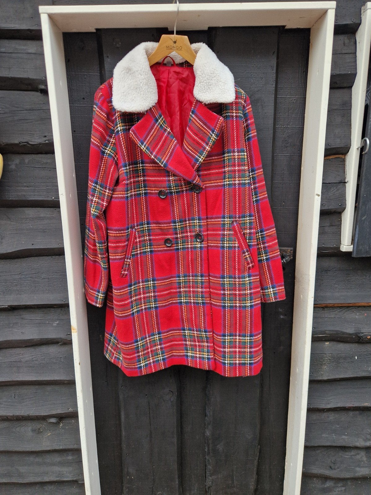 HALFLANGE RODE WINTERJAS MAAT 46, Ophalen of Verzenden, Maat 46/48 (XL) of groter, Rood