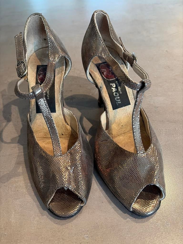 Paoul Dames Dansschoenen Maat 36, Hakhoogte 5,5 cm, Ophalen of Verzenden, Gedragen, Overige kleuren, Dansschoenen