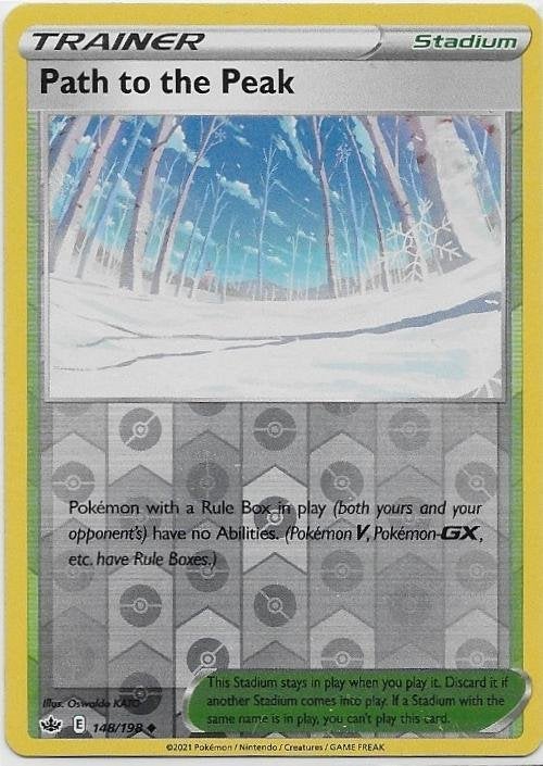 Chilling Reign,  Path to the Peak [reverse] 148/198, Verzenden, Nieuw, Losse kaart
