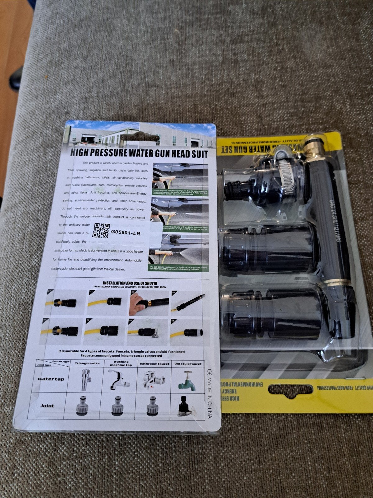 Hogedruk Water Sproeier Set - 22x11cm, Ophalen of Verzenden, Nieuw, Handsproeier