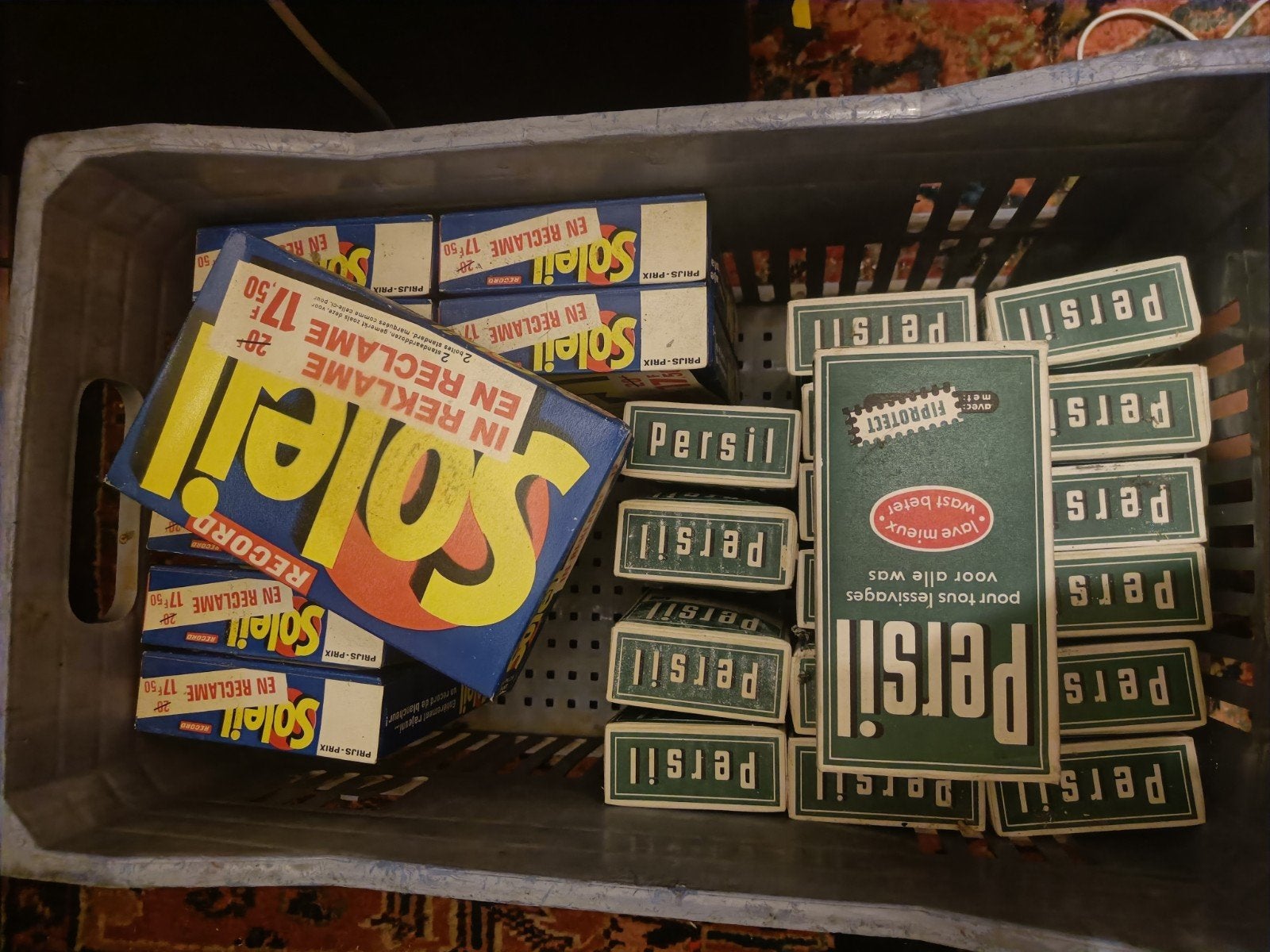 Vintage wasmiddel en zeep collectie - OMO, Soleil, Persil 37, Ophalen of Verzenden