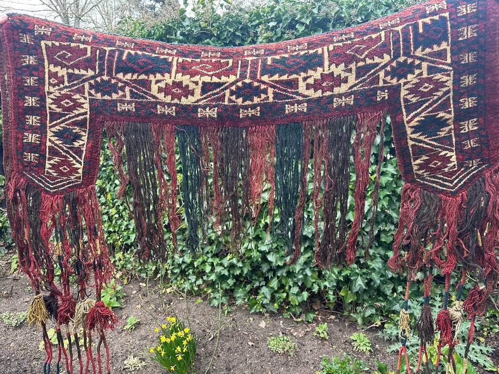 Antiek Turkmeens wandkleed, Verzenden