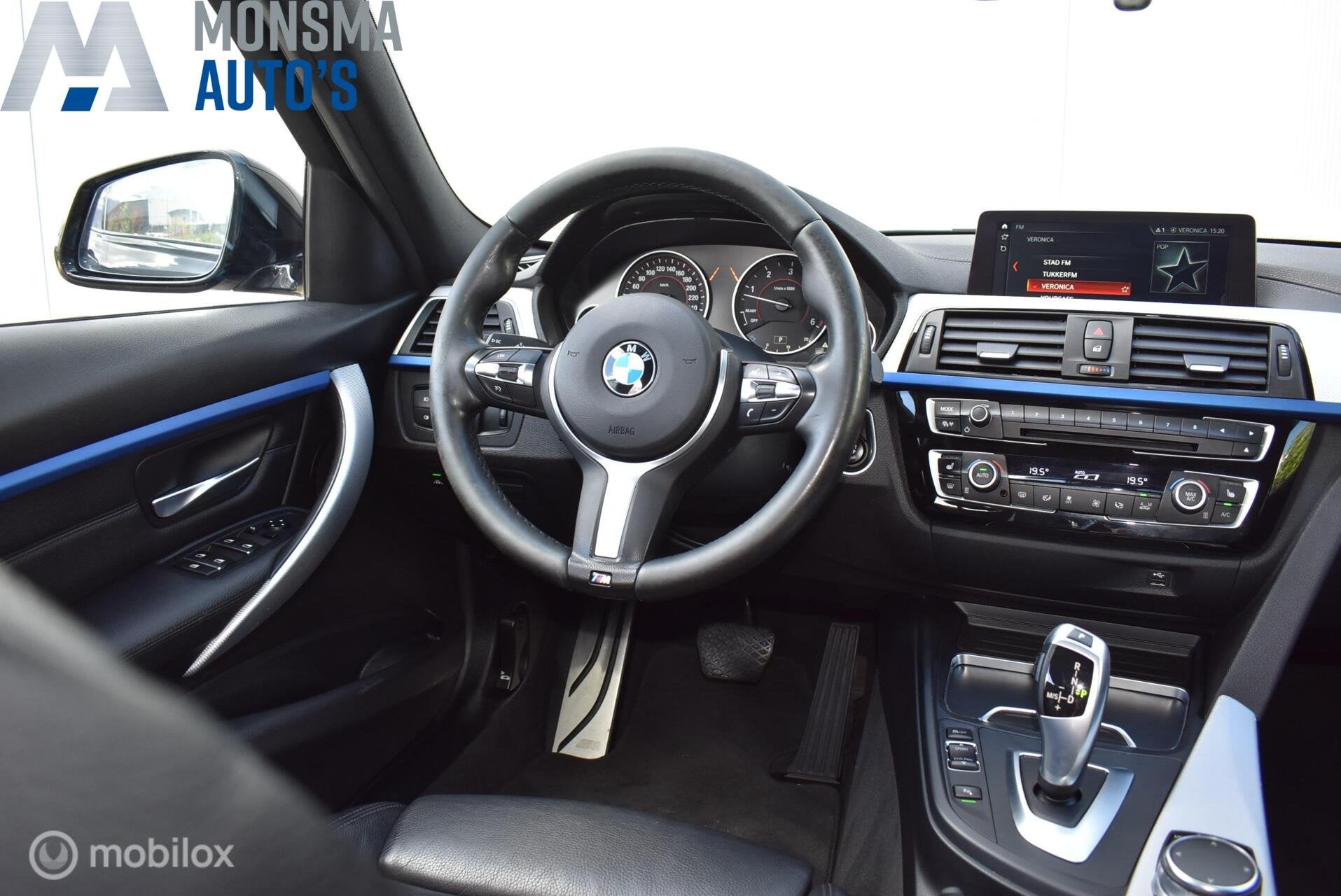 BMW 330d Touring M-Sport Sapphirschwarz HUD Keyless LaneAss., Auto's, BMW, Automaat, Achterwielaandrijving, 2993 cc, 258 pk