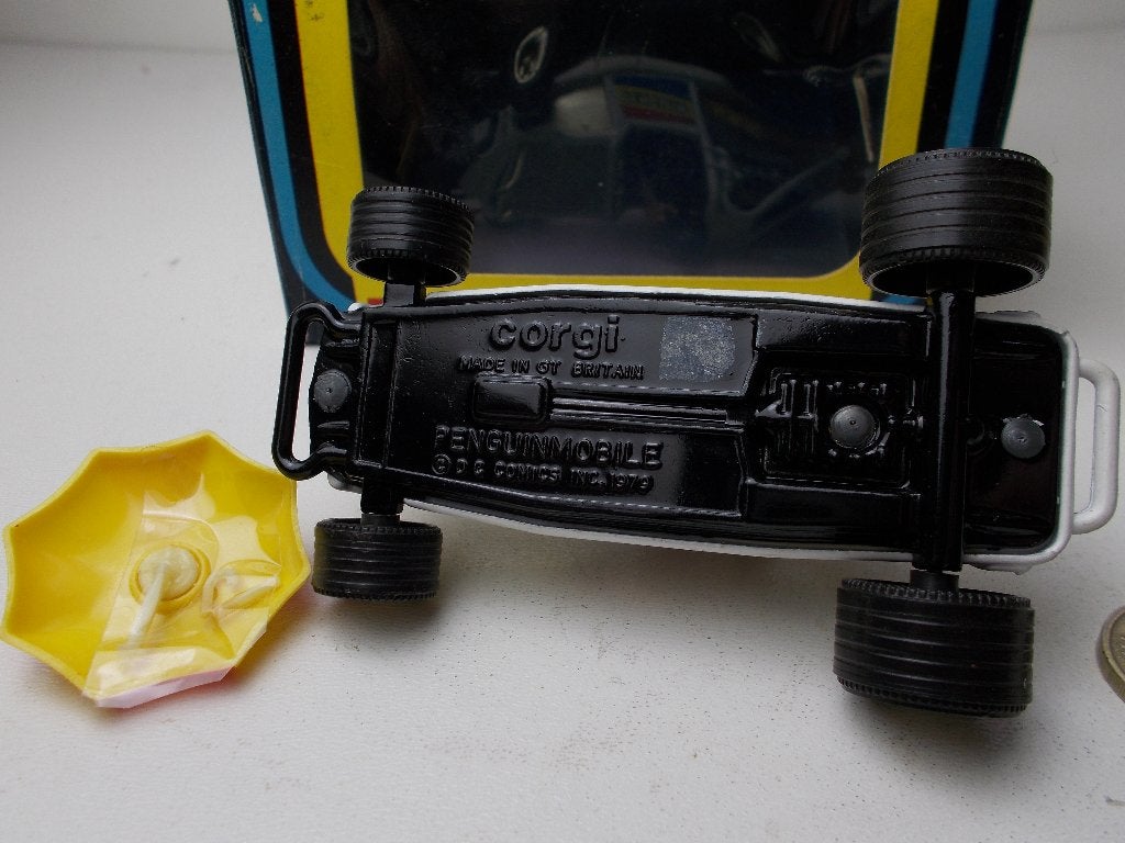 1979 Corgi Toys 259 BATMAN PENGUIN MOBILE + ORIGINELE DOOS!, Ophalen of Verzenden, Zo goed als nieuw, Auto, Corgi