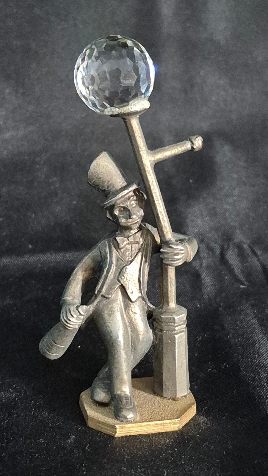 Vintage Engelse tinnenfiguur dronkaard met lantaarnpaal, Mad, Verzamelen, Ophalen of Verzenden, Gebruikt, Mens