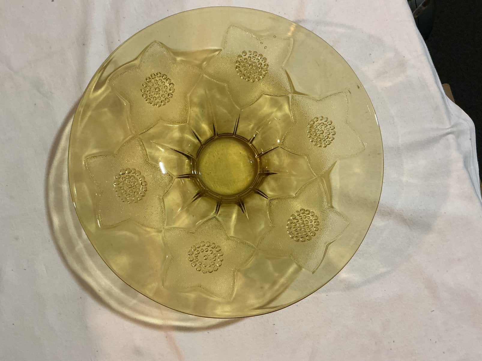 Persglas fruitschaal op voet, Ophalen of Verzenden