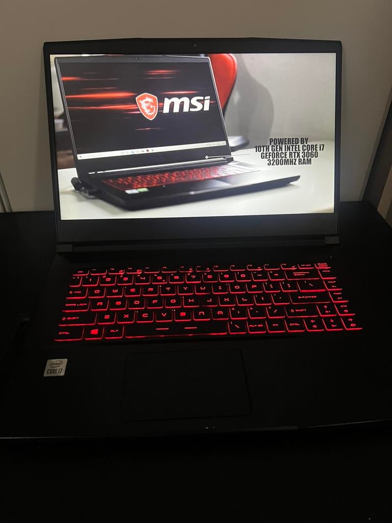 MSI GF65 Thin 10UE Gaming Laptop RTX 3060|i7| 16GB RAM|144Hz, Ophalen, 15 inch, Zo goed als nieuw, Gaming