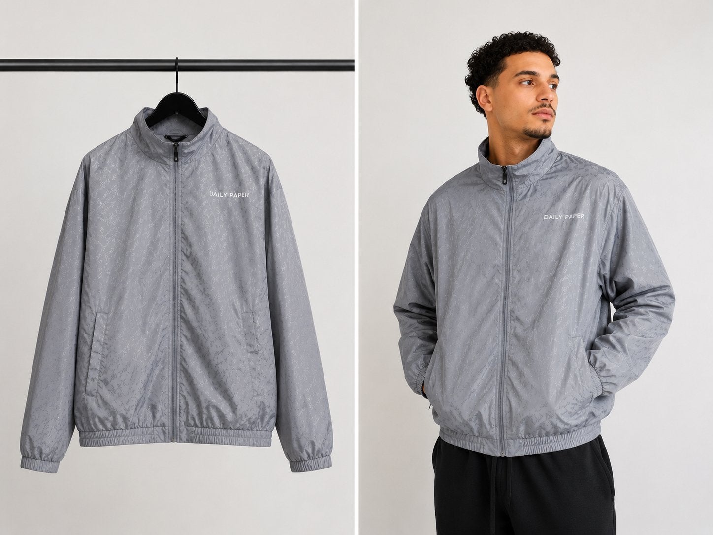 Daily Paper windbreaker, Kleding | Heren, Jassen | Zomer, Ophalen of Verzenden, Zo goed als nieuw, Maat 48/50 (M), Grijs